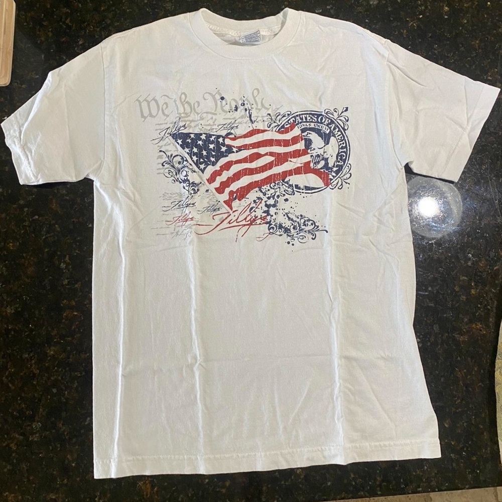 White Graphic Men's T-Shirt